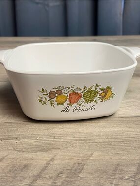 VTG CORNING WARE P-43-B 700 ML SPICE OF LIFE CASSEROLE DISHE LE PERSIL‎
